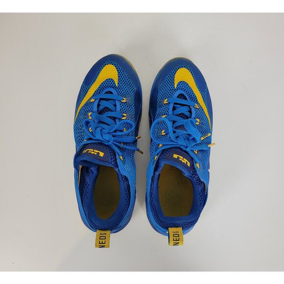 Nike Men's Lebron XII(12) Low Entourage Basketball Shoes 6.5 Blue Yellow Sneaker - Picture 5 of 10